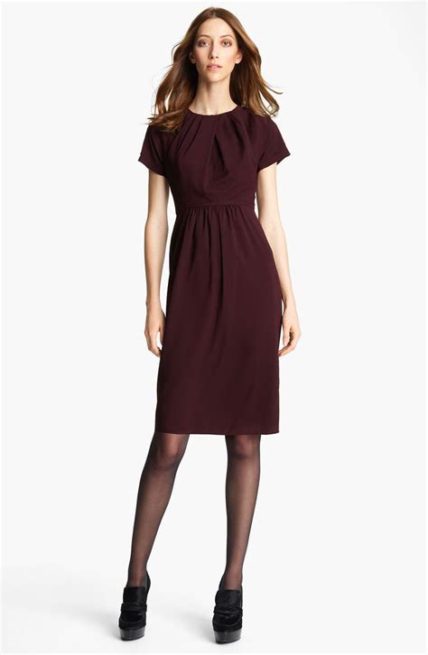 burberry dress authentic|Burberry pleated neck franny dress.